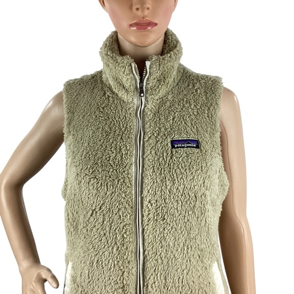 Patagonia Los Gatos Fleece Vest El Cap Khaki Beige Medium - Picture 2 of 7